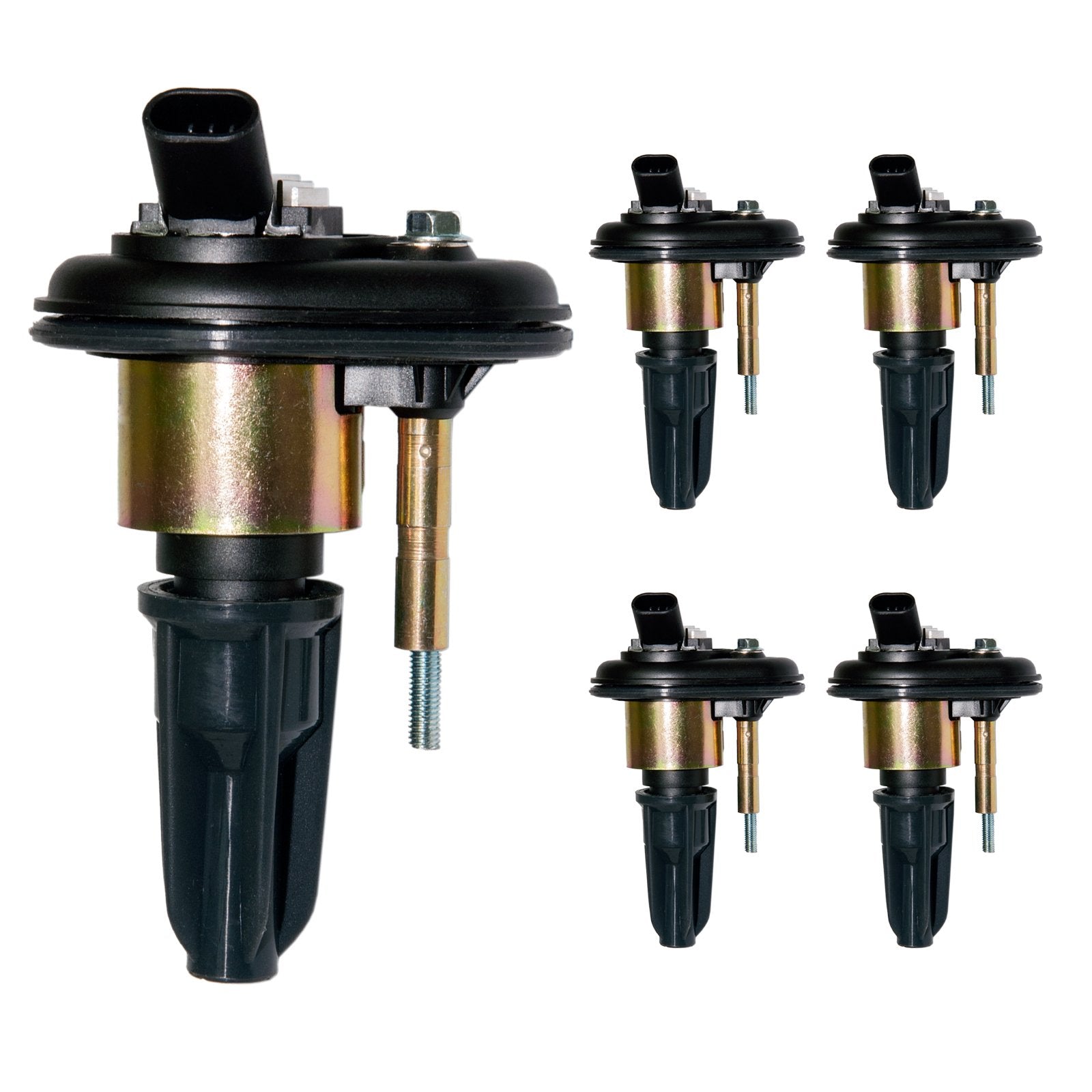 MAS ignition coil pack front view for 3.5L engines reducing misfires.