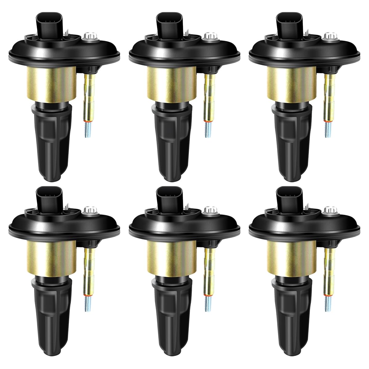 MAS ignition coil pack six-pack box shows a complete replacement set