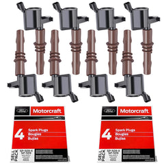 MAS ignition coils with brown boots DG521 improve ignition reliability for Ford engines.