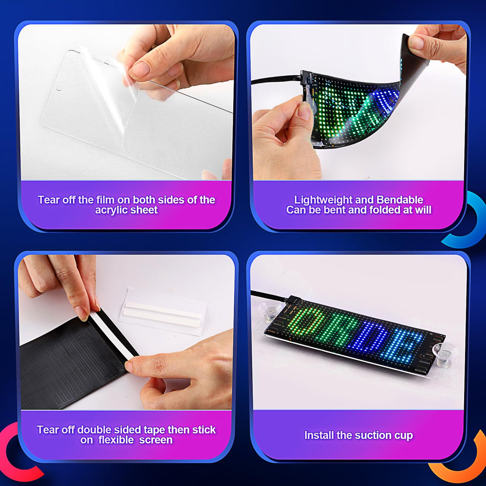 Maschsea customizable text patterns and animations on display