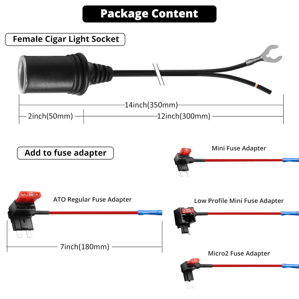 MASIGO dash cam hardwire kit enables clean power path