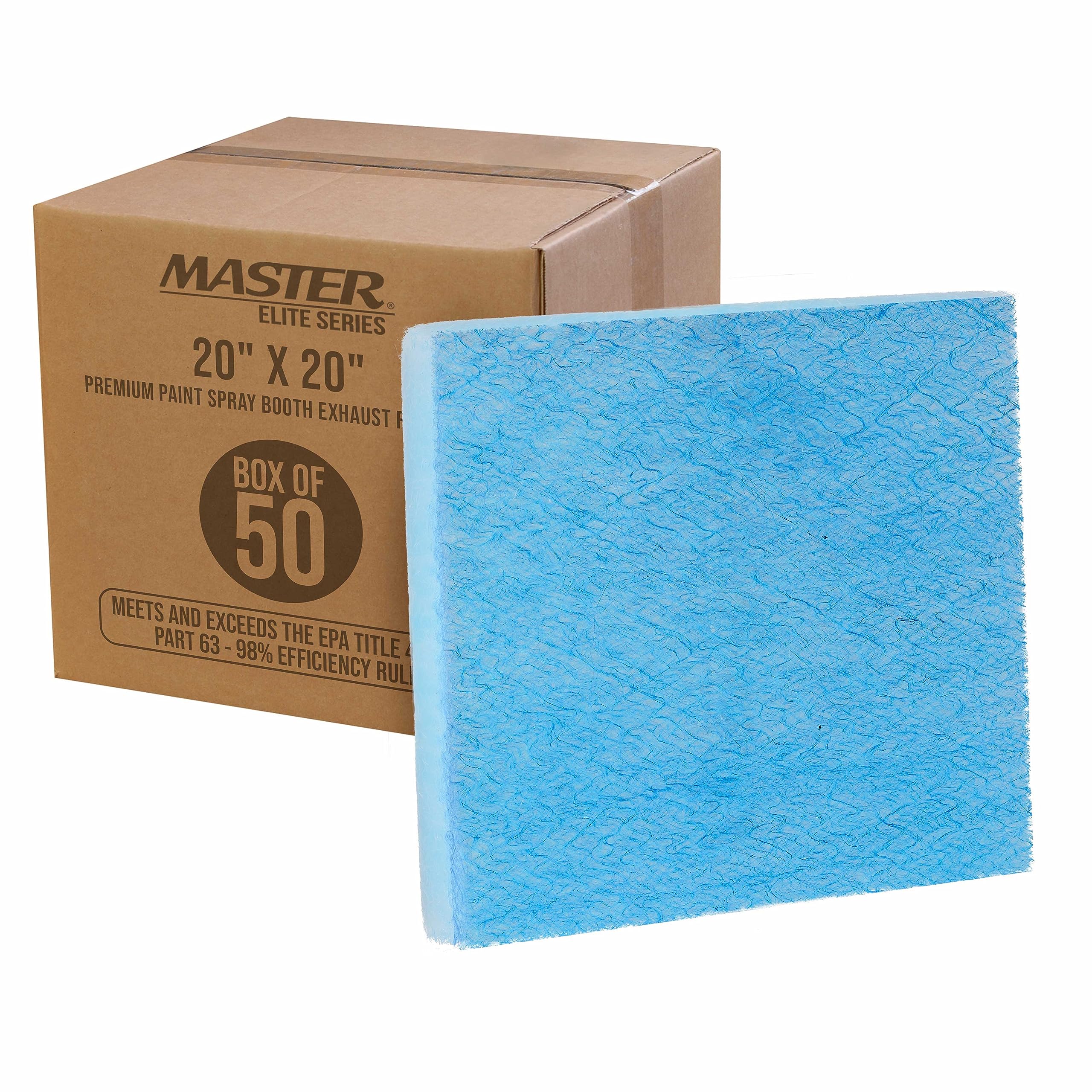 Master Airbrush Elite filter pad overspray trap for booth exhaust reduces mist in air