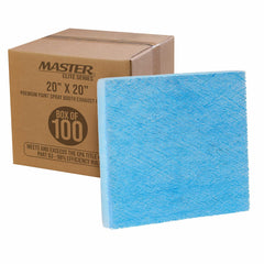 Master Airbrush Master Elite filter pad 20x20 box of 100 traps overspray effectively.