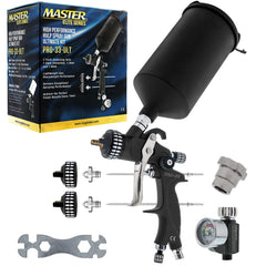 Master Airbrush Pro 33 gun assembled for precise atomization and smooth basecoat application.