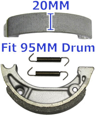 Master Chen brake shoes rear for CRF100F reliable wet braking performance.
