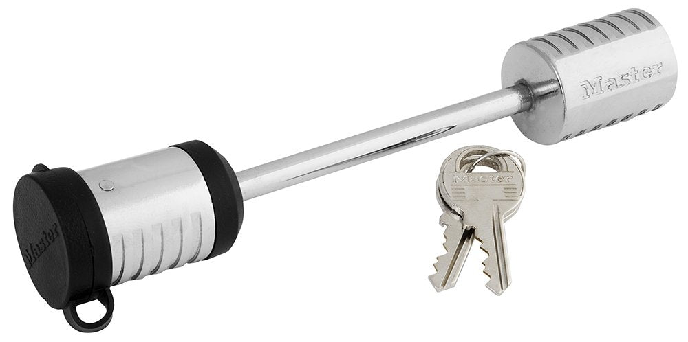 Master Lock 1471DAT trailer coupler latch lock secures the latch and deters theft.