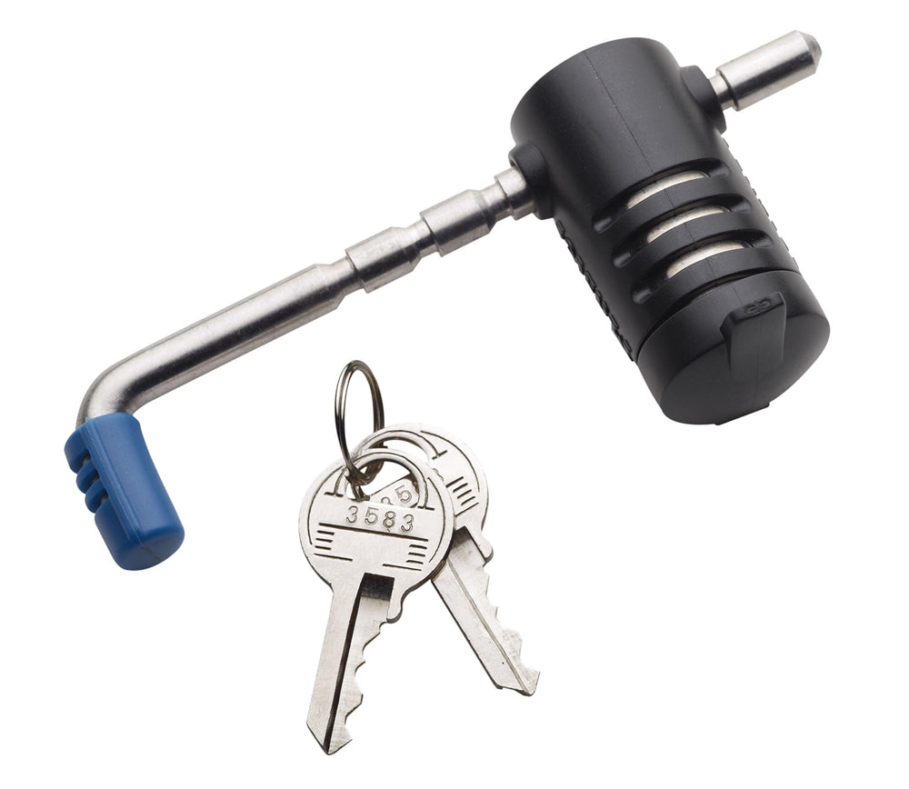 Master Lock 2847DAT front view showing stainless steel lock for durable protection