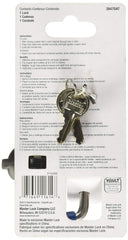 Master Lock installed on a trailer coupler demonstrating secure fit and peace of mind