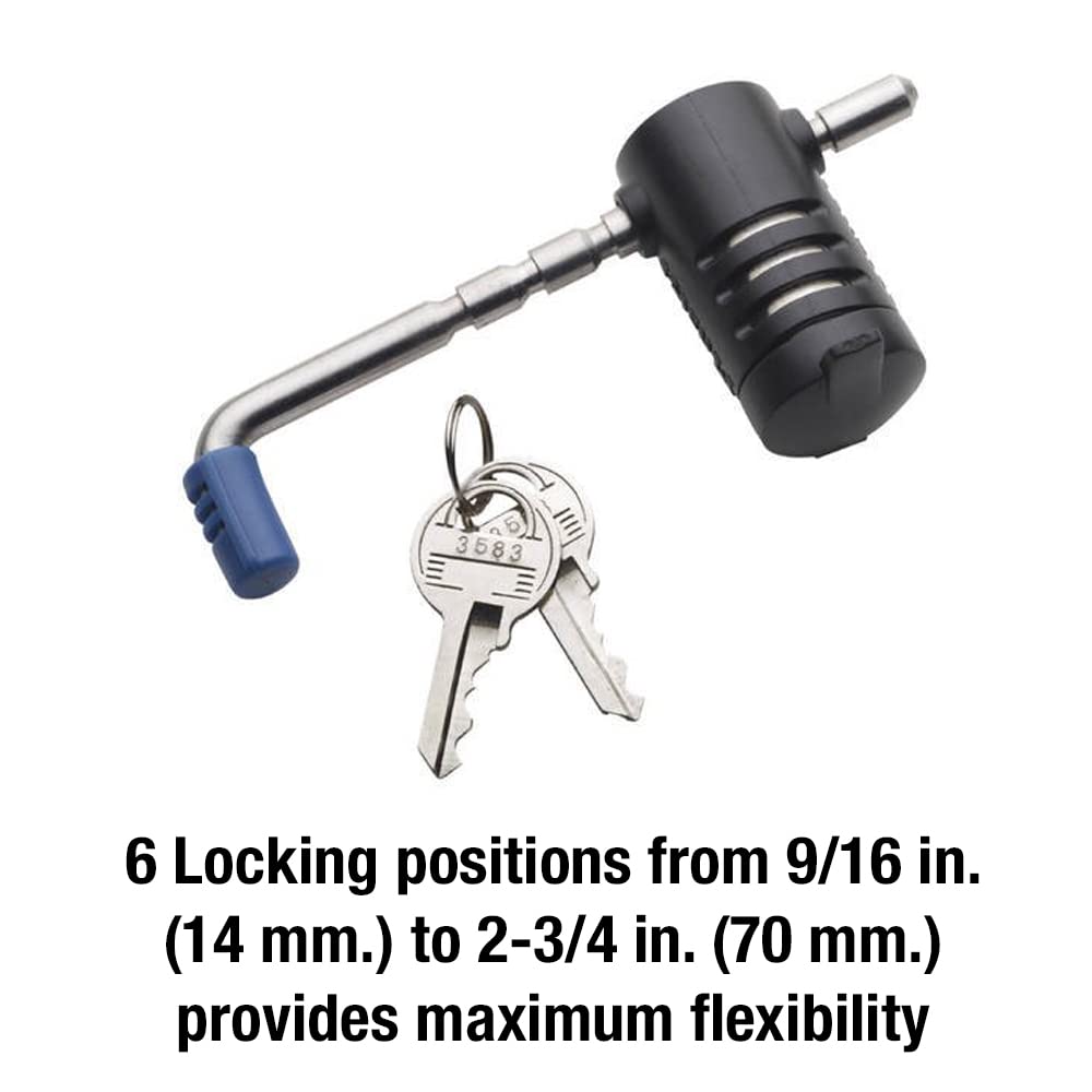 Master Lock next to included two keys showing scale and ready-to-use convenience