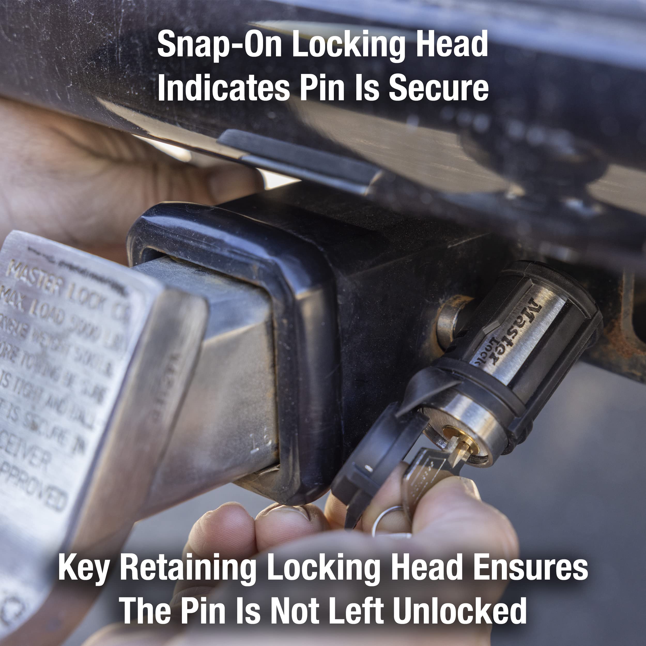 Hardened receiver pins deliver strong shear resistance against pry attempts.