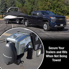 Master Lock 379ATPY zinc-coated housing resists rust and weather exposure.