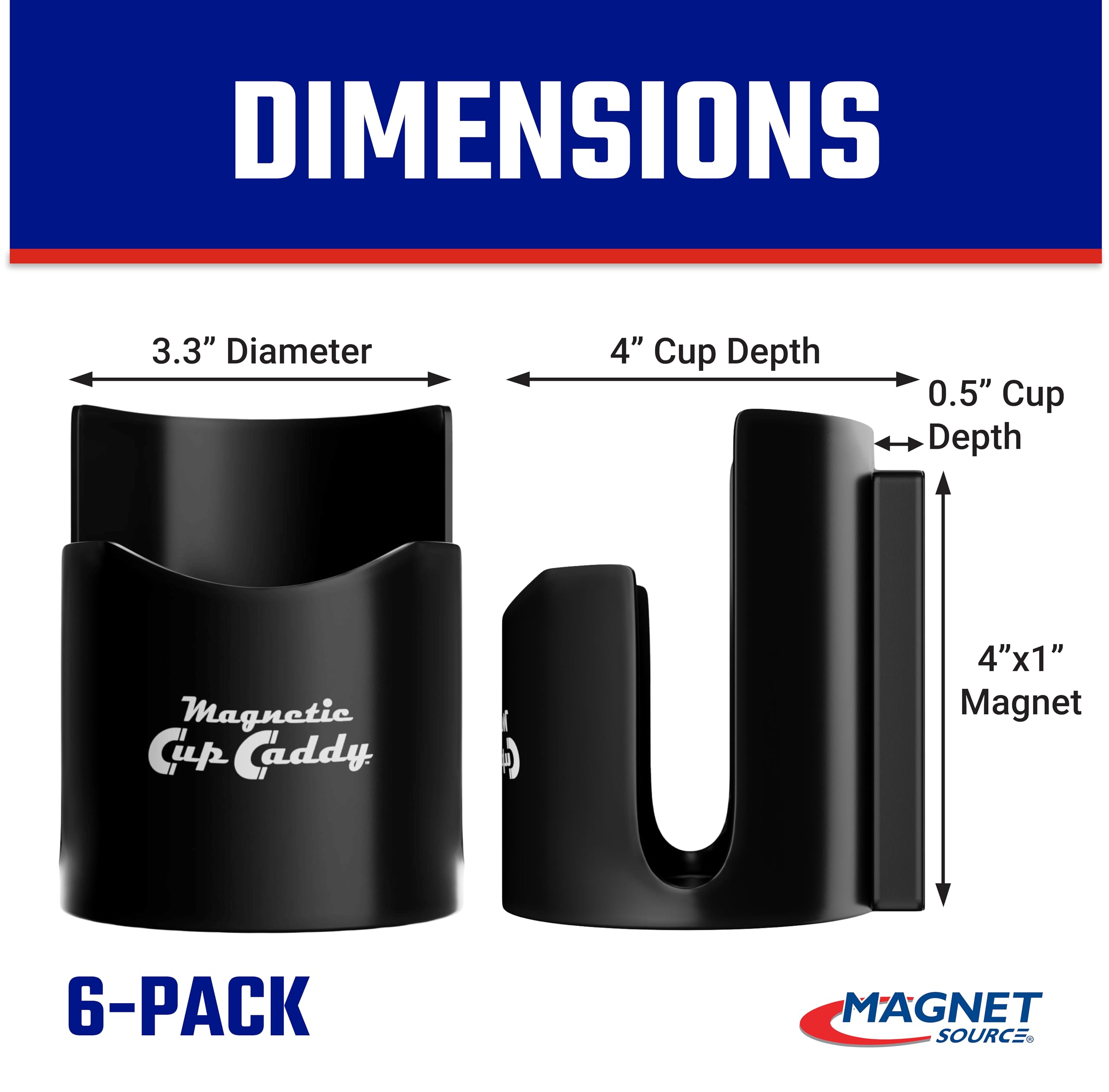 Master Magnetics magnetic cup caddy doubles as tool organizer on a workbench.