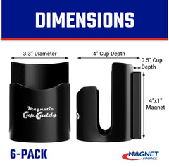 Master Magnetics magnetic cup caddy doubles as tool organizer on a workbench.