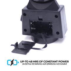 Master Tailgaters tow light connected via 4-pin flat connector for reliable power.