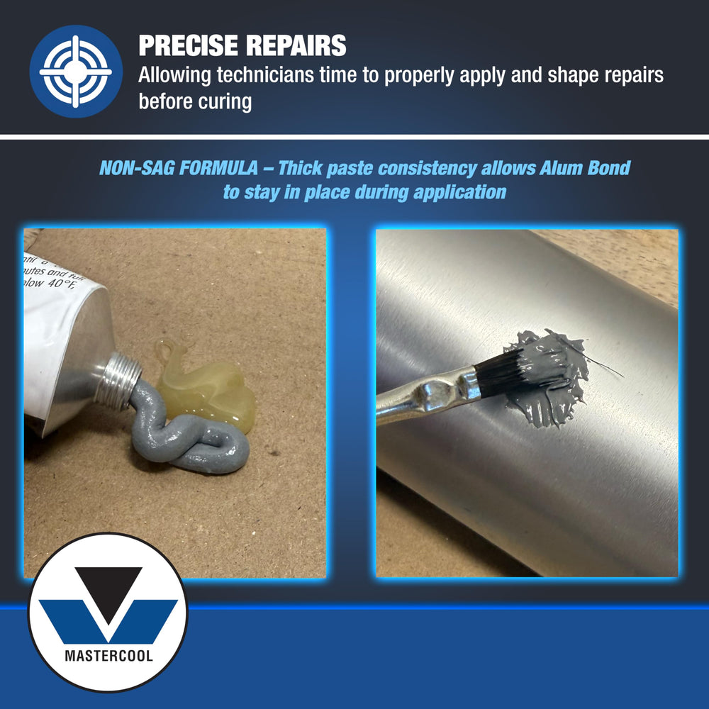 Mastercool Alum Bond casting-defect fix preserves component function and seals porosity.