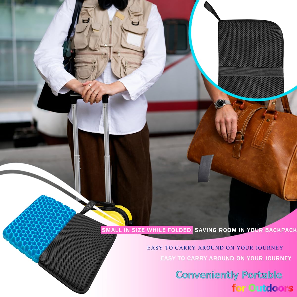 Masteymoh anti-slip breathable cover keeps cushion in place during use