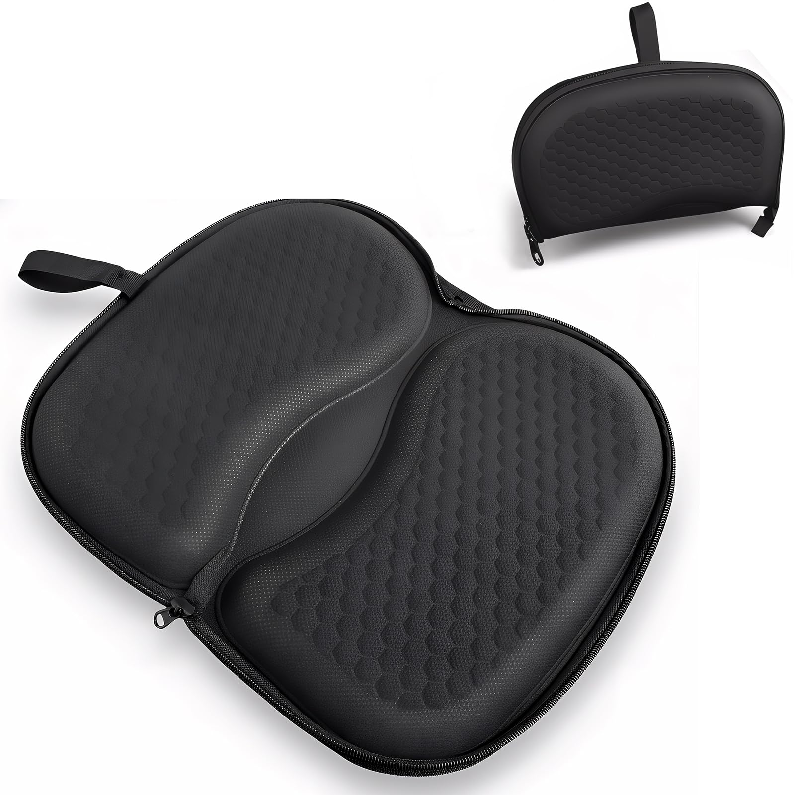 masteymoh foldable travel seat cushion with honeycomb gel for compact portability