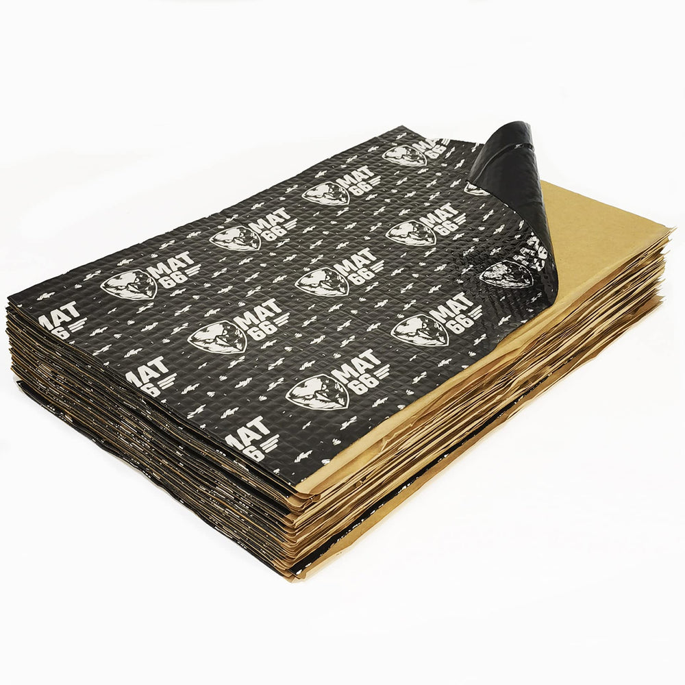 MAT 66 ProBlack self-adhesive foil layer close-up for quick installation.