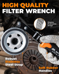 MateAuto 3-jaw universal removal tool fits a wide range of filters.