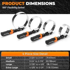 MateAuto 9-inch oil filter pliers offer extended reach in tight engine bays.