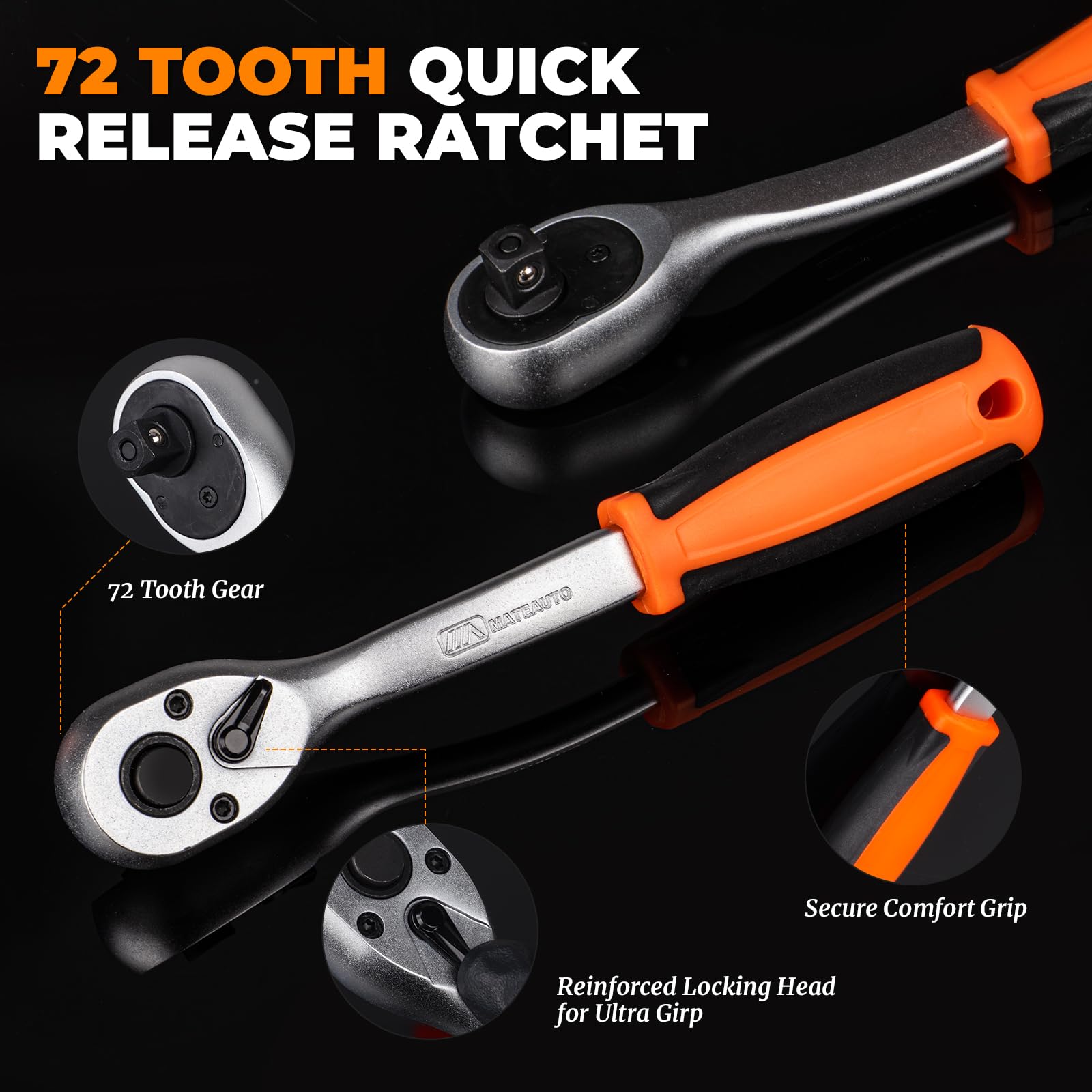 MateAuto oil filter wrench with quick-release ratchet for smooth, controlled removal.