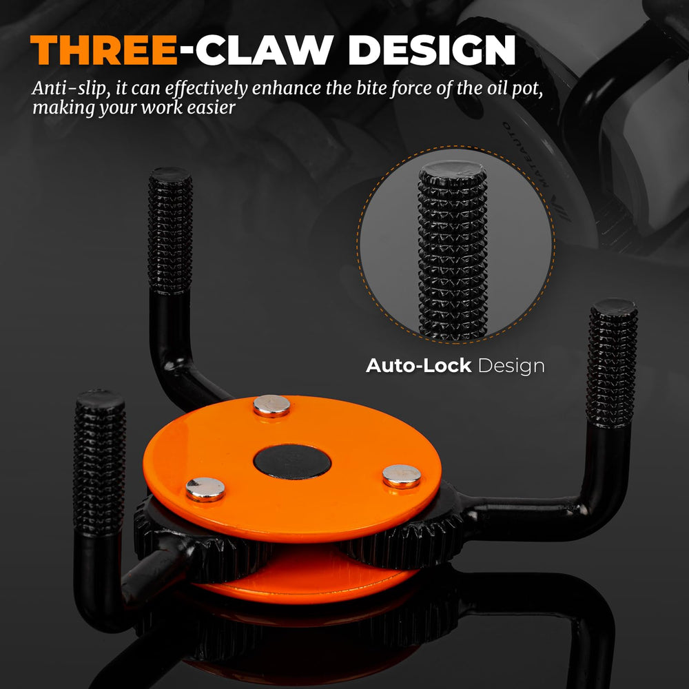 MateAuto Universal 3-Jaw Wrench in action with 2-way rotation.