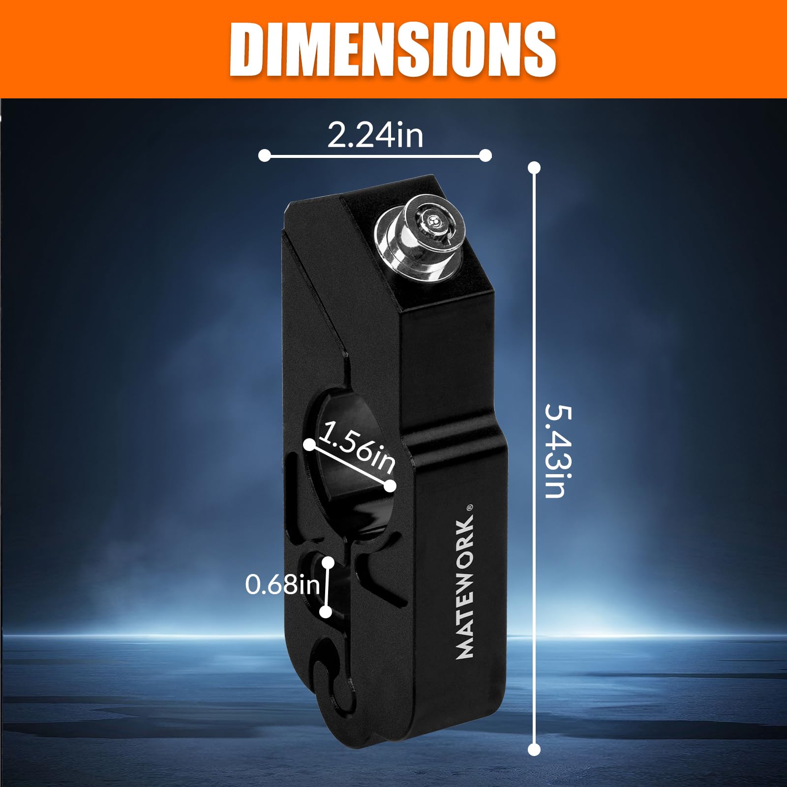 Matework CNC aluminum lock body resists rust with anodized coating.