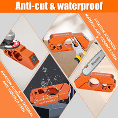 Matework motorcycle lock side view highlighting compact profile