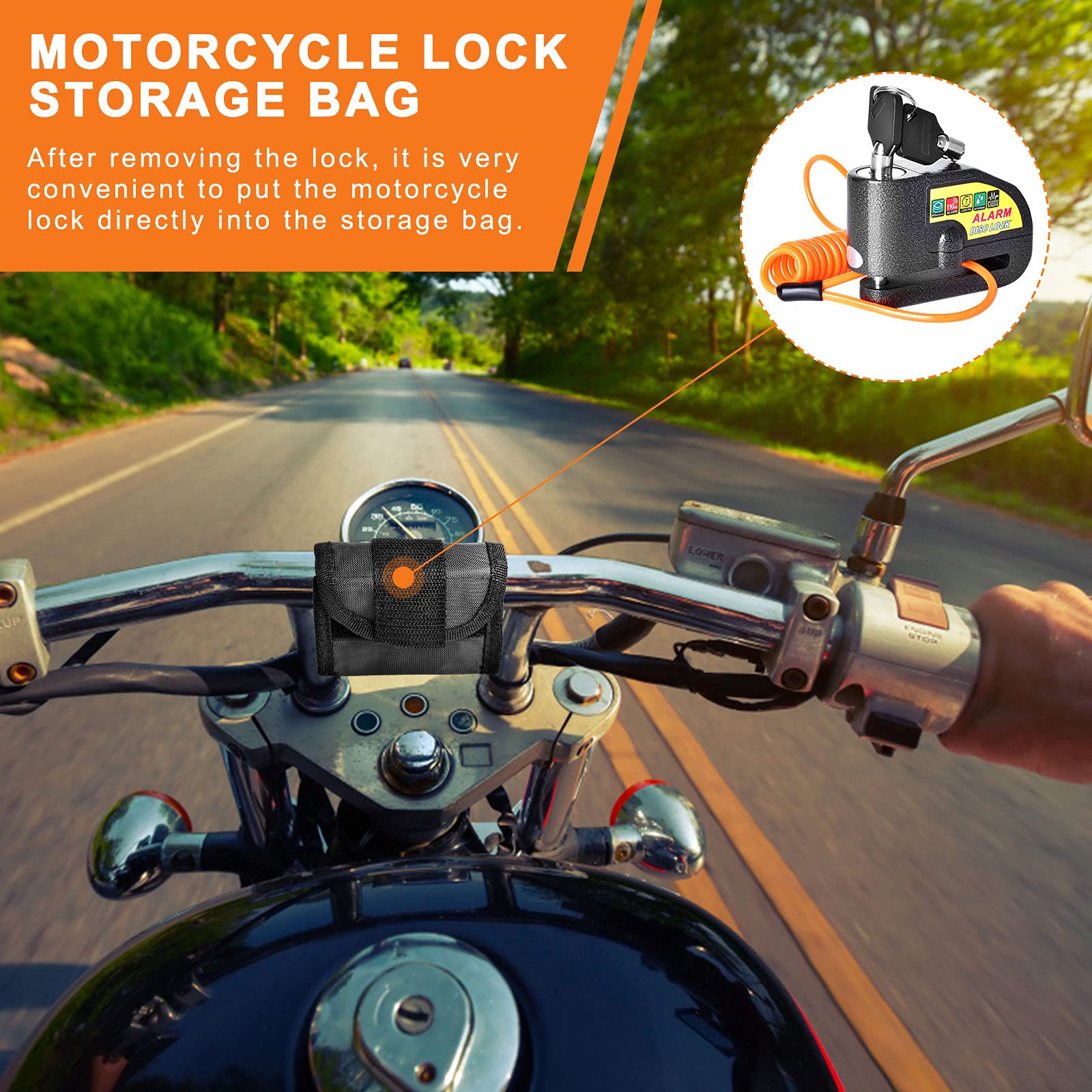 Mathtoxyz lock fits most disc brakes under 7 mm rotor.