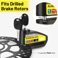 Mathtoxyz disc brake lock fits most motorcycles with thin rotors