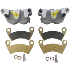 M MATI front-left brake caliper for Polaris Ranger enhances braking reliability.