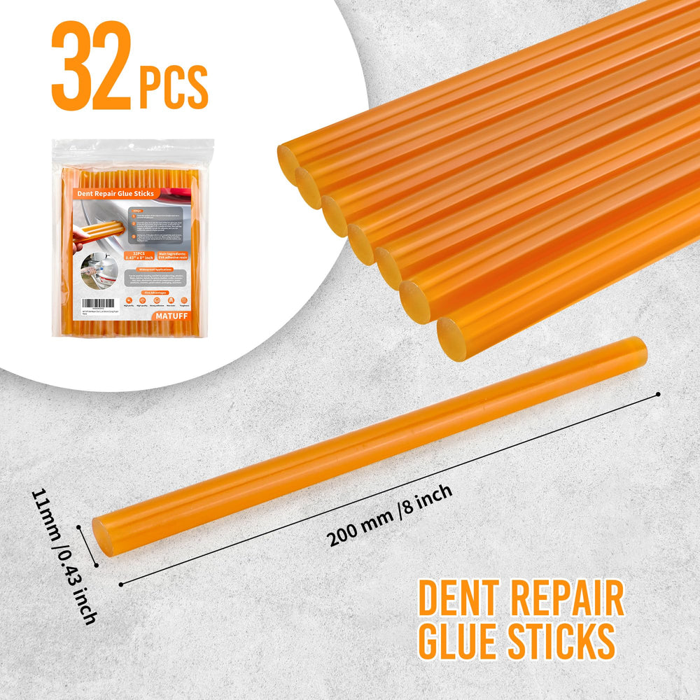 MATUFF 8-inch glue sticks for long dent repair sessions