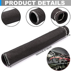 MAUTEMOWING 6 inch spark plug heat sleeve safeguards wires against heat