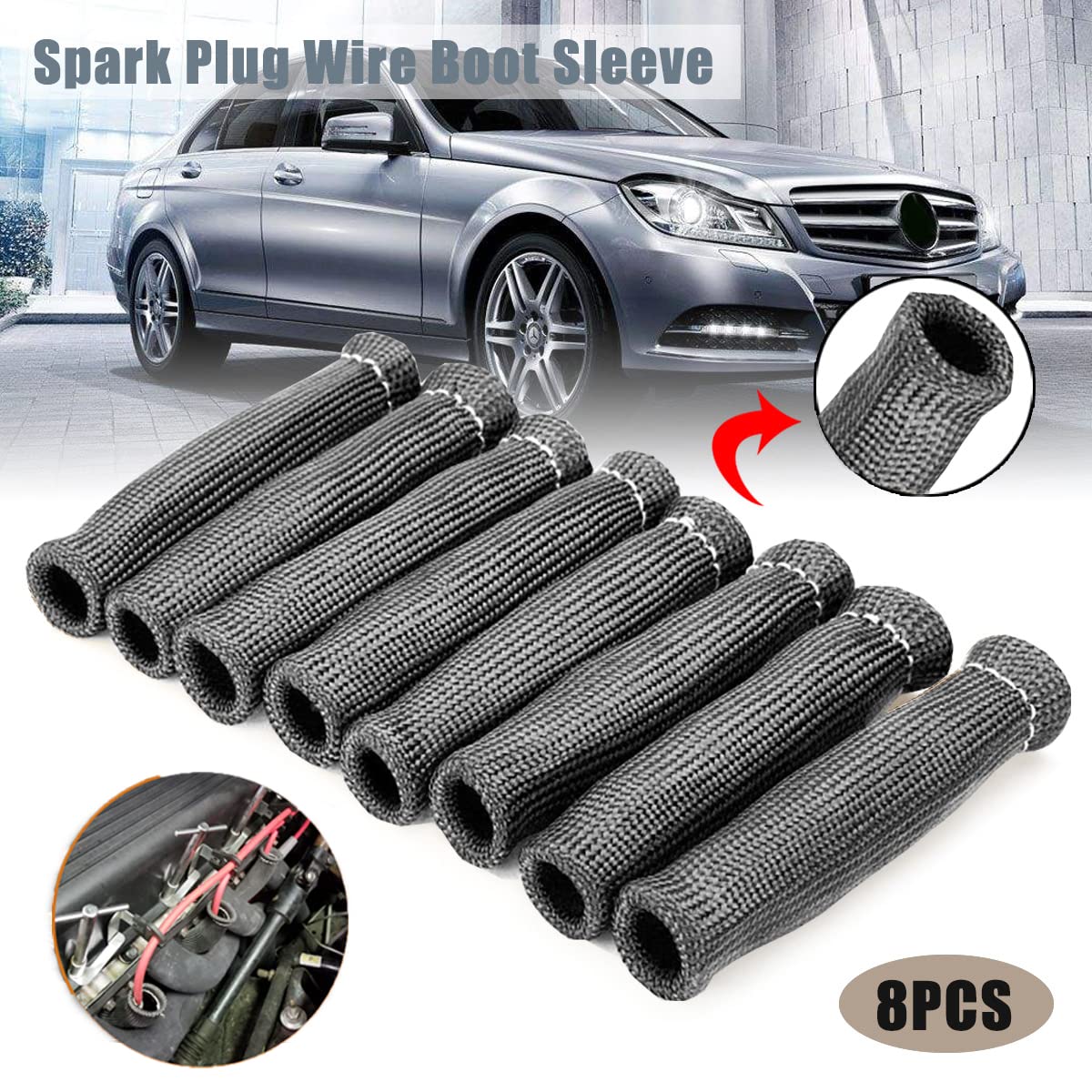 MAUTEMOWING durable protection extends spark plug wire life