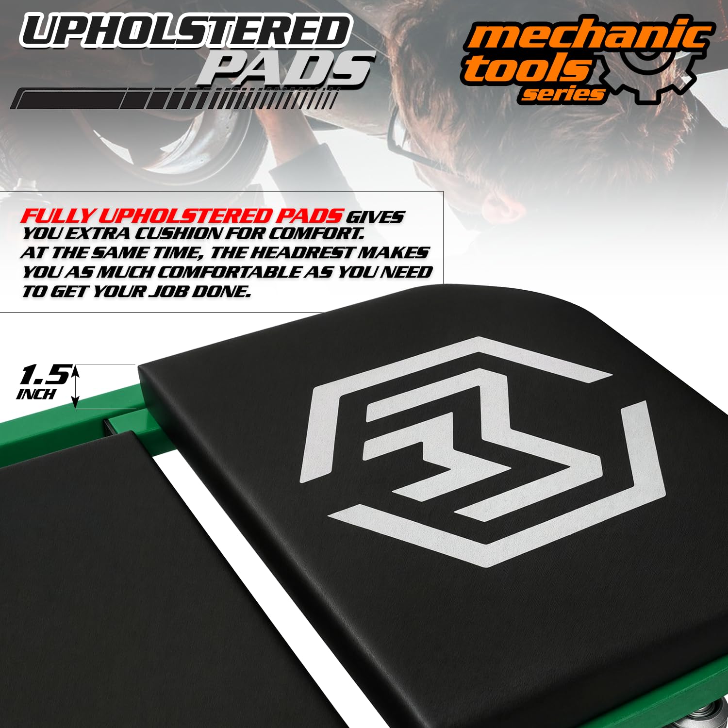 M-AUTO creeper rolls smoothly to the next task.