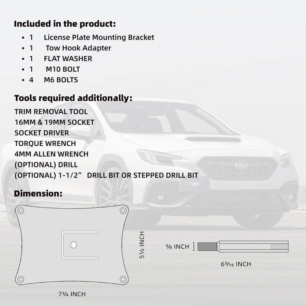 Mavnai installation hardware kit, tool-ready for quick setup