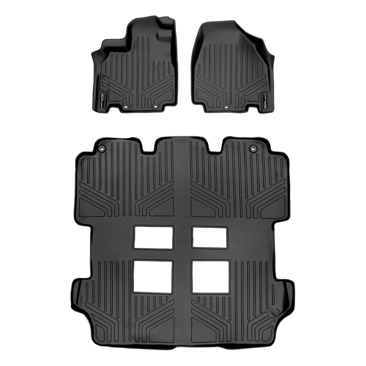 MAX LINER custom-fit floor mats for Honda Odyssey cover the cabin floor.