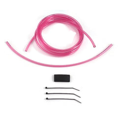 Max-Motorsports vent hose kit contents with 4mm and 3.2mm hoses for flexible carb routing.