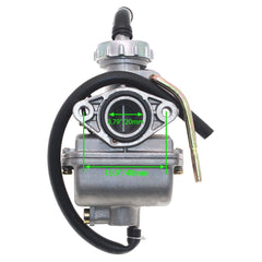 Maxanda PZ20 carburetor spark plug included for reliable ignition.