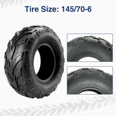 MaxAuto 14570-6 tread pattern close-up showing mud and sand bite.