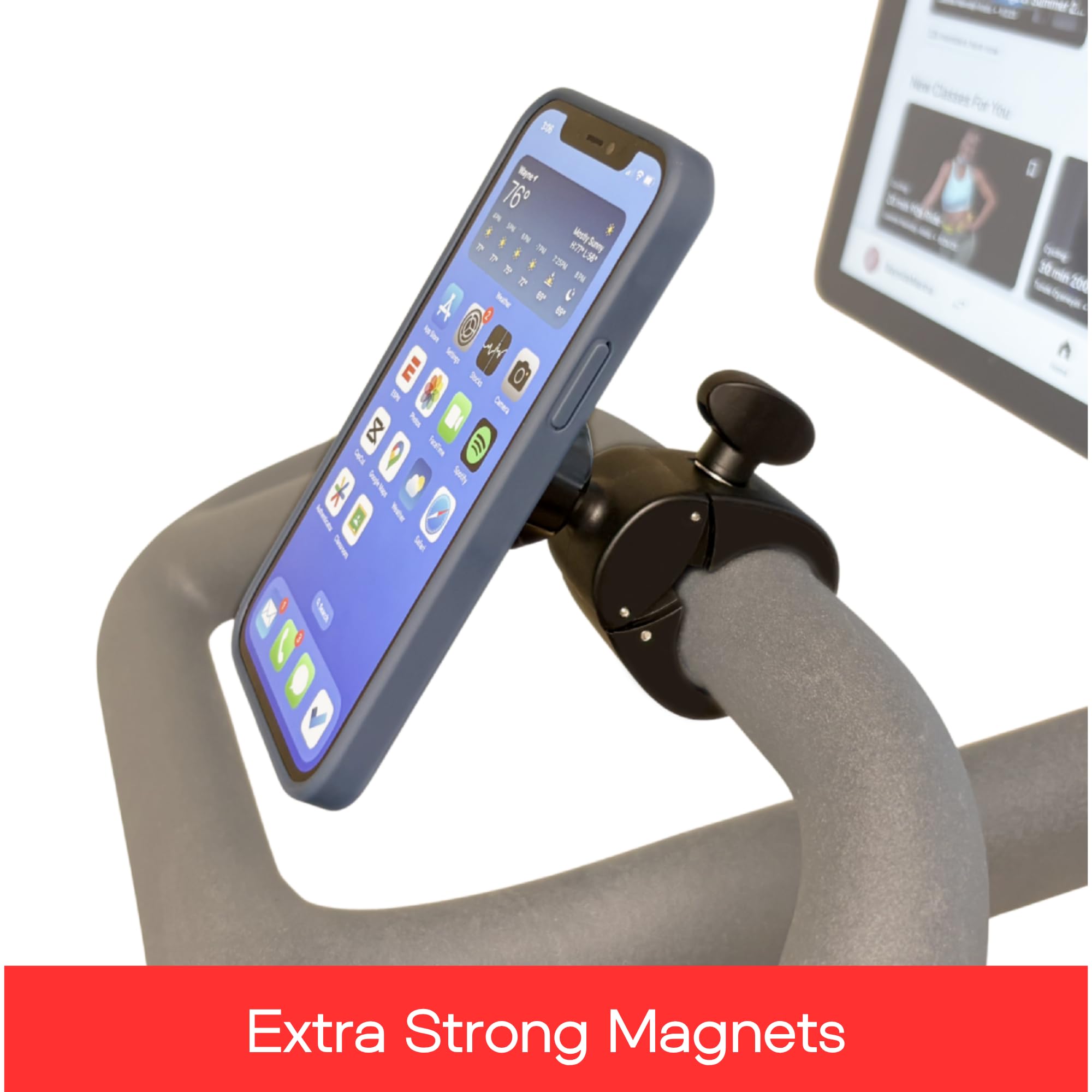 Maxby 360-degree rotating mount offering flexible viewing during workouts