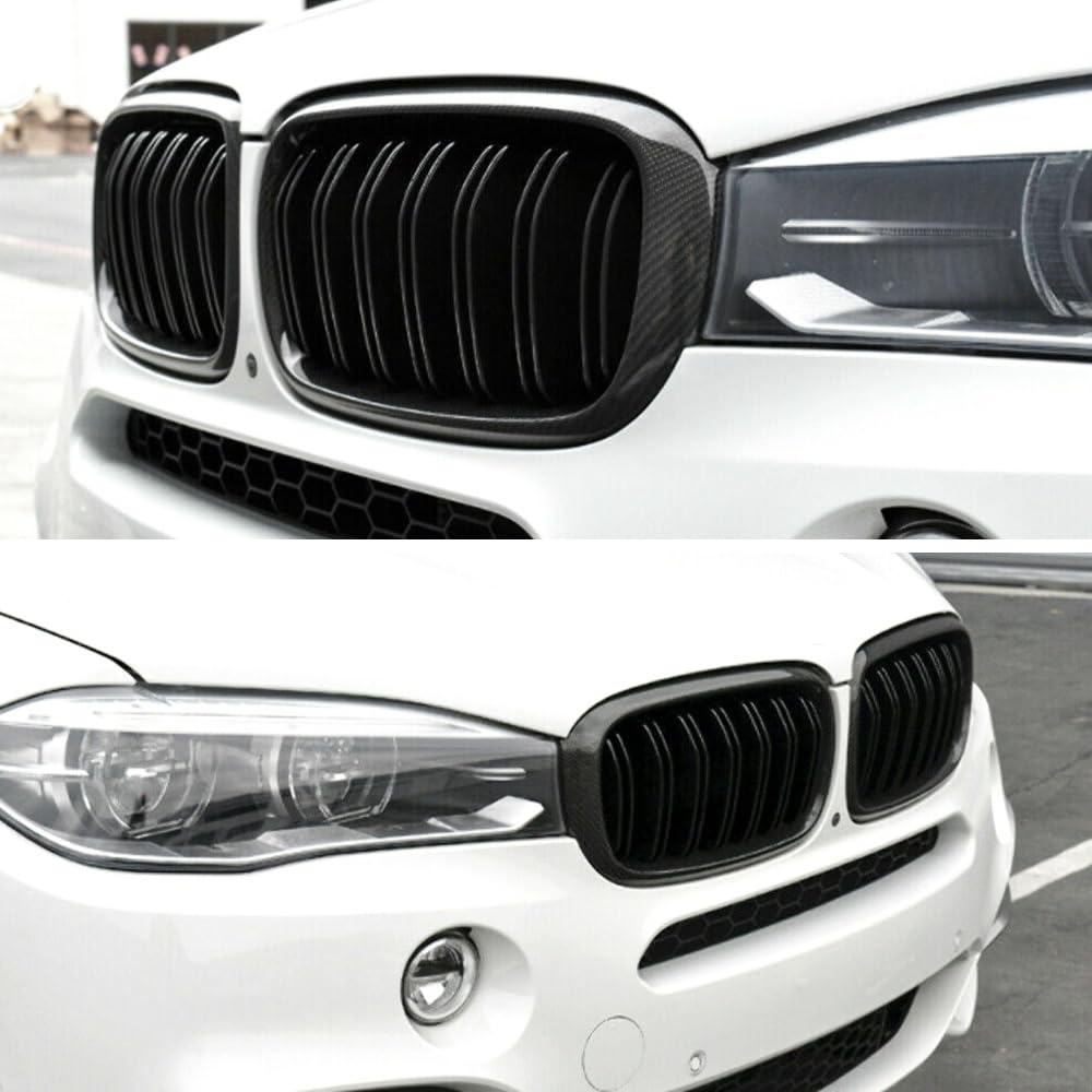 MAXDOM paired front grilles come as a complete upgrade package for BMW front end