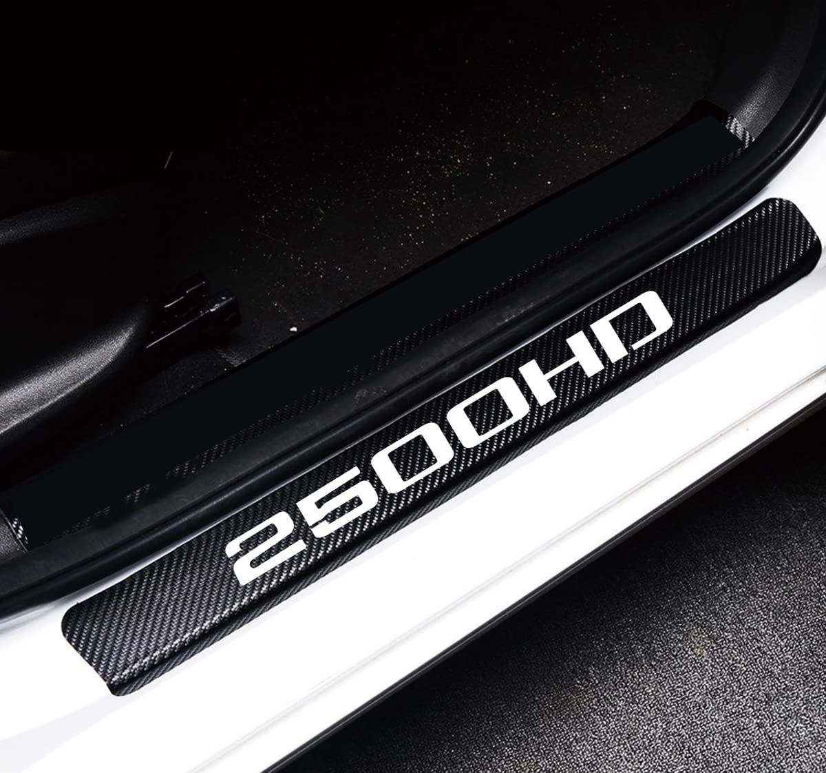 MAXDOOL car door sill protector front left in carbon fiber finish protecting door edge