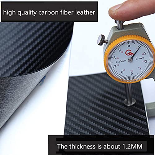 MAXDOOL sill protector kit includes four carbon fiber stickers and scraper for installation