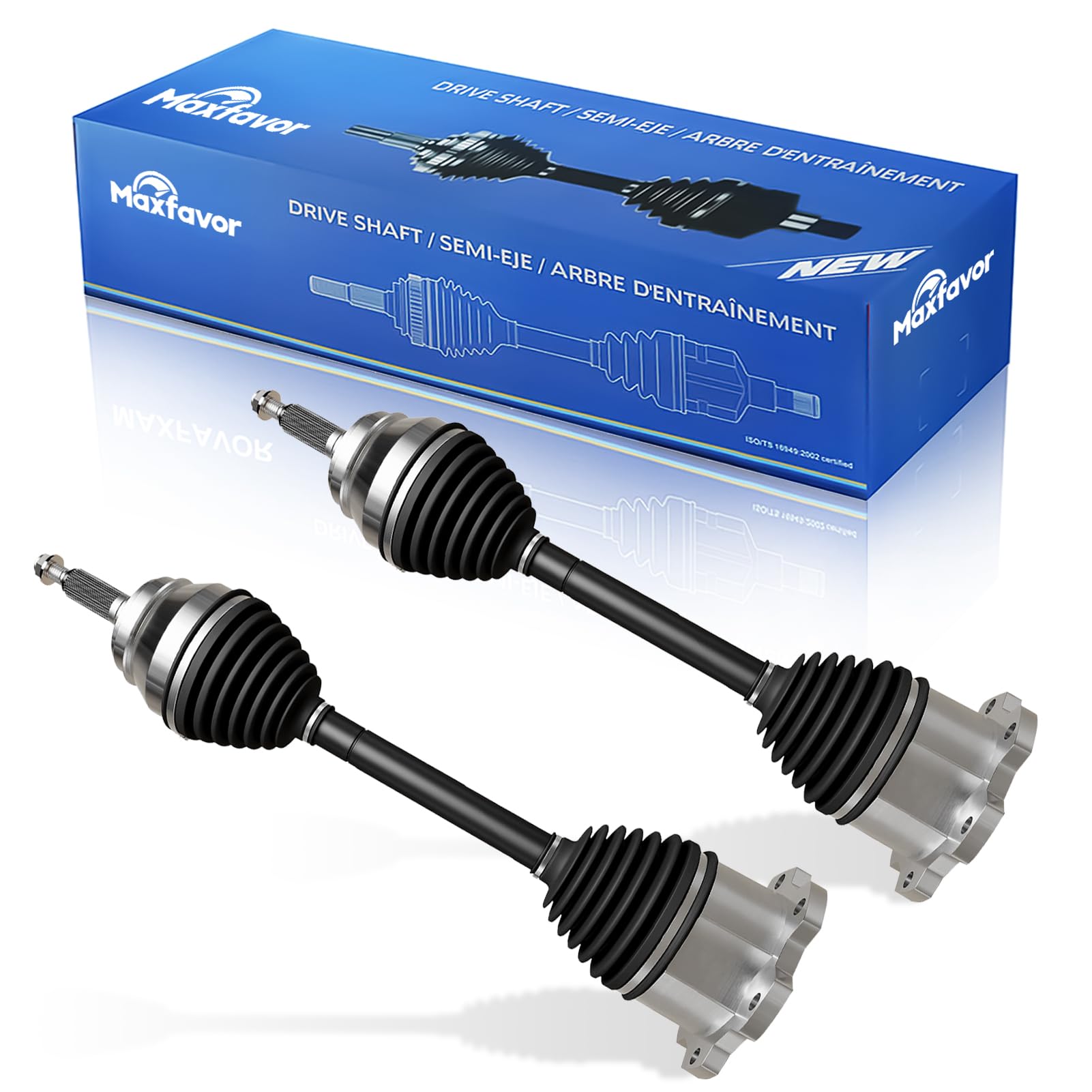 Maxfavor CV axle front pair for Chevy Silverado—left and right joints ensure a reliable ride