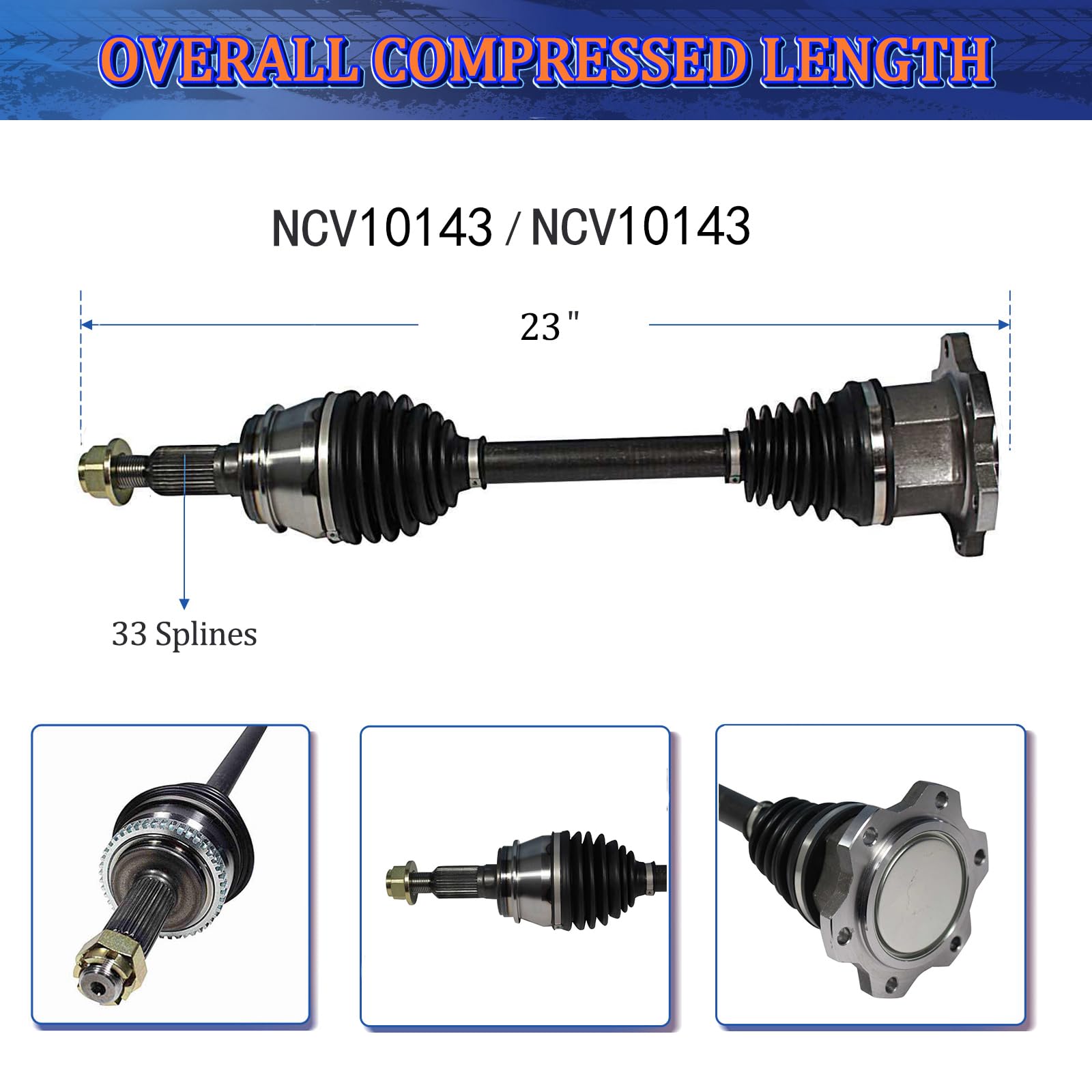 Maxfavor CV axle front pair—factory-tested parts for reliable fit