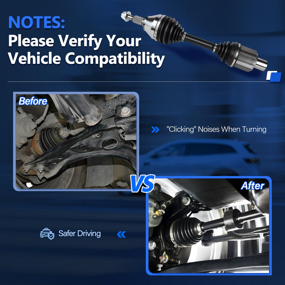 Maxfavor CV axle front assembly for Ram 1500 right enhances drive stability