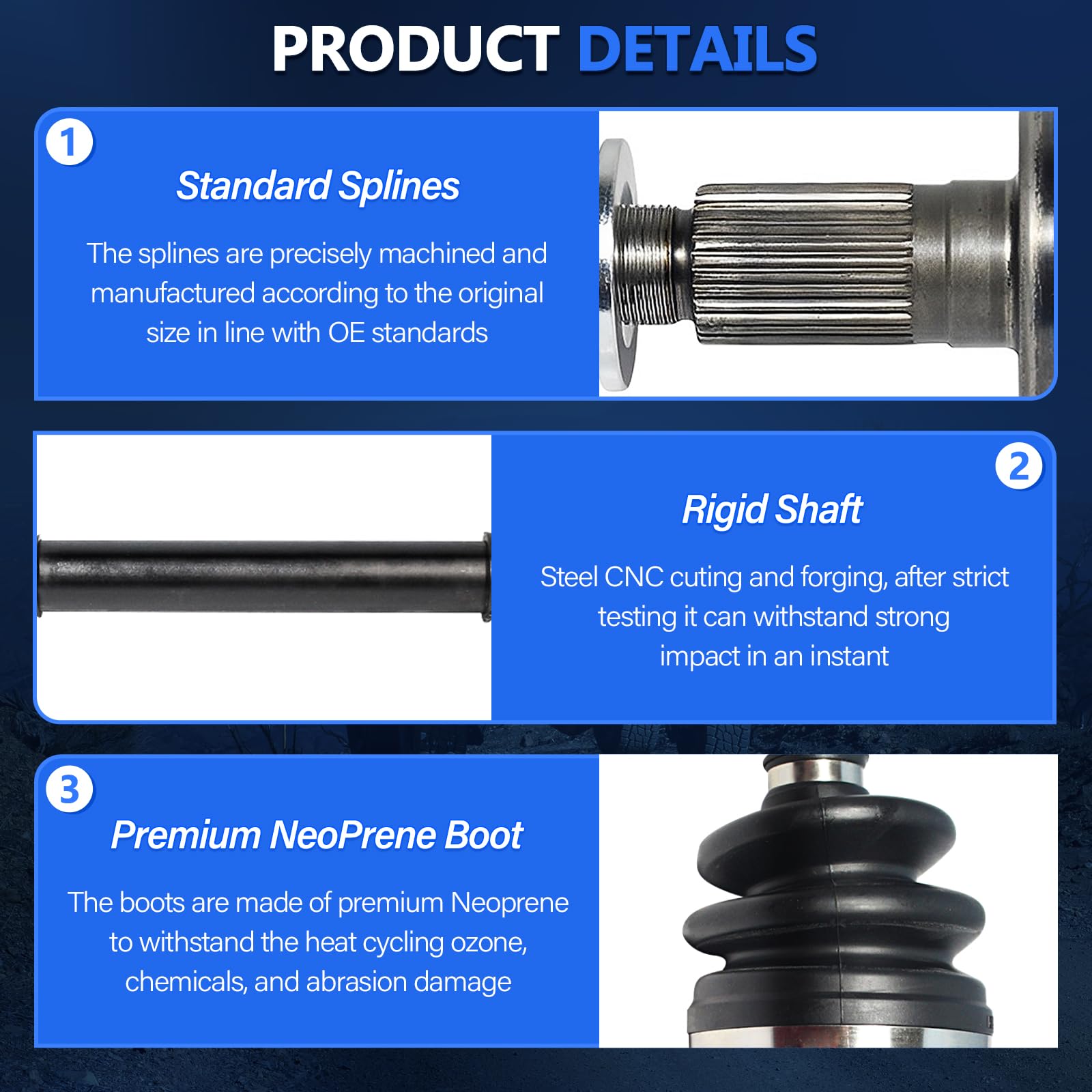 Maxfavor CV axle front right for Cadillac Escalade supports smooth acceleration