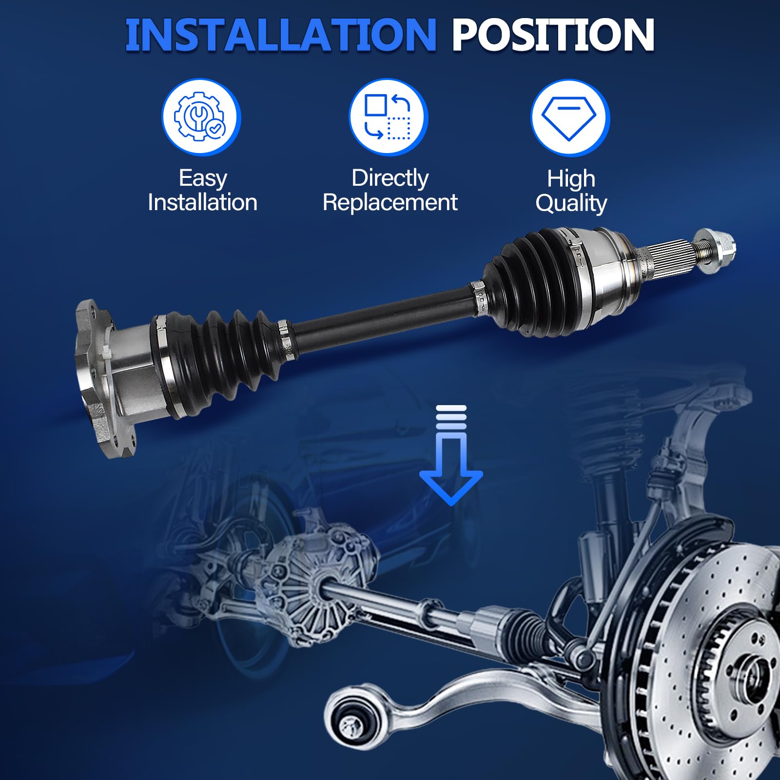 Maxfavor CV axle front right for GMC Sierra delivers consistent torque and confident ride