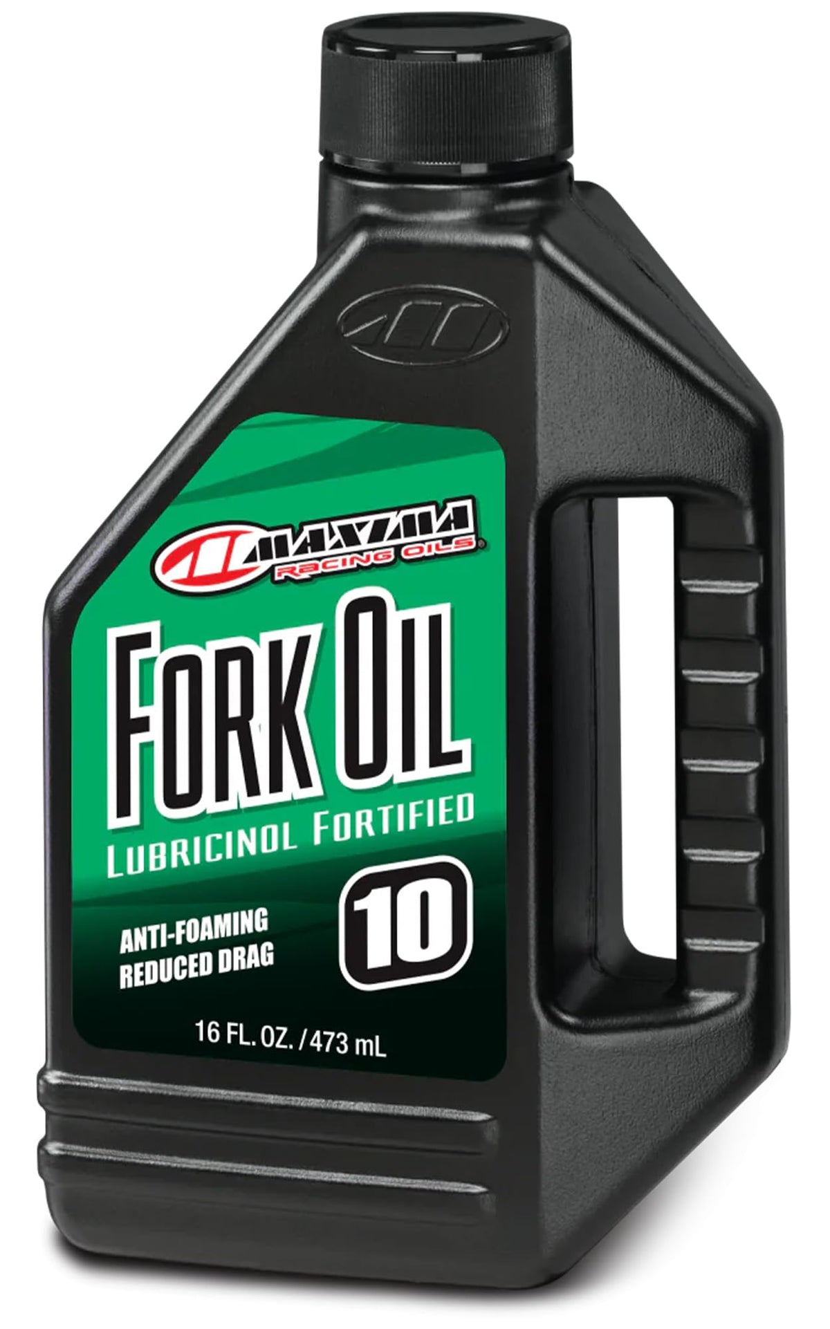 Maxima Fork Oil Standard Hydraulic 10wt bottle for smooth damping and reduced stiction in forks.